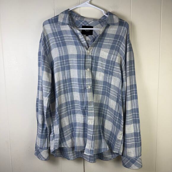 Rails Wyatt‎ Blue and Grey Button Up Shirt - Picture 1 of 6